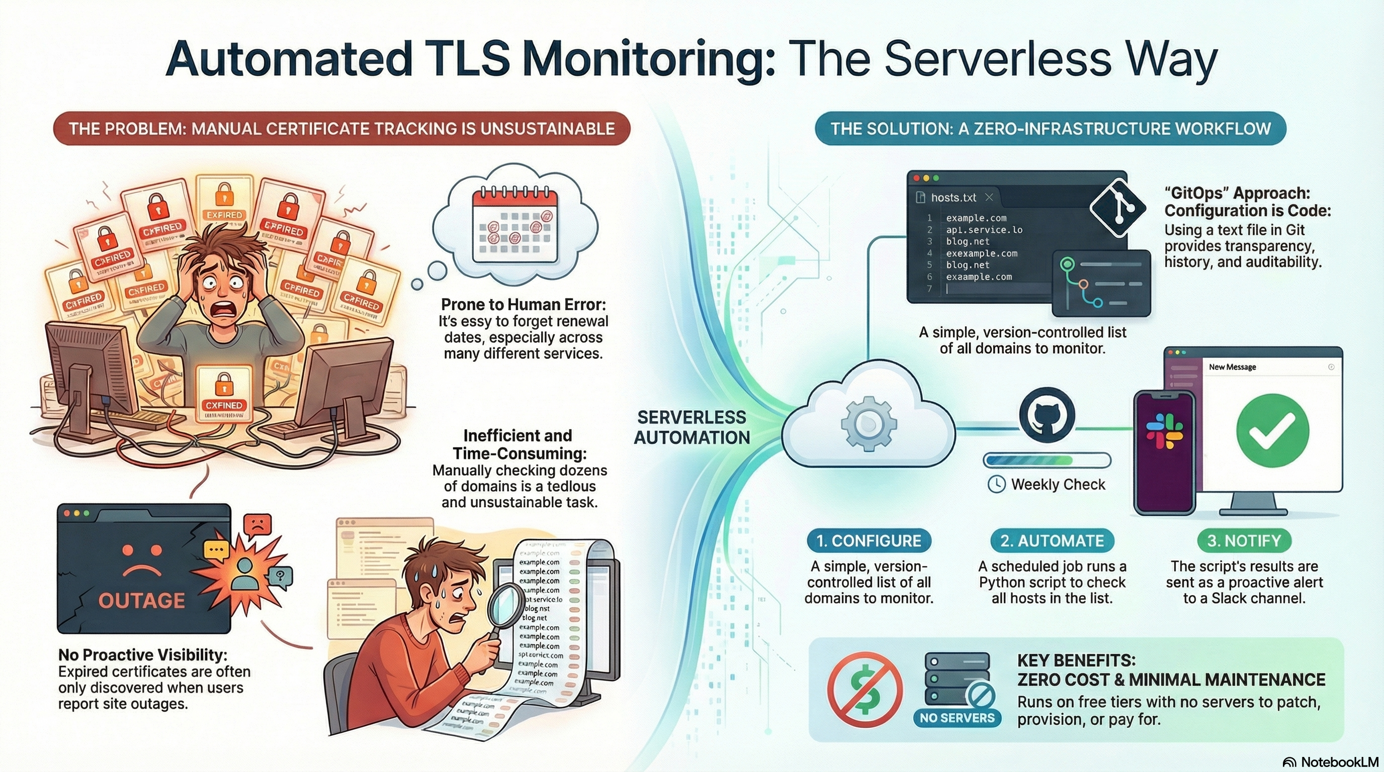 Automating TLS Certificate Monitoring with GitHub Actions, certificate_watcher, and Slack